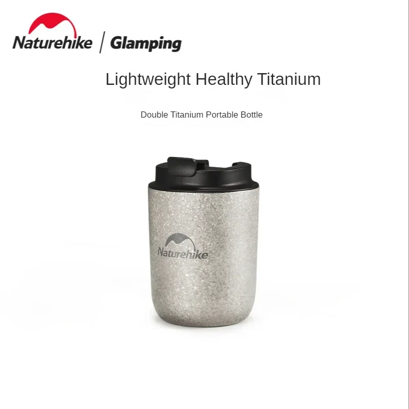 

Naturehike-Double Layer Titanium Cup, Portable Insulation, Anti-Scald, Cold Insulation, Outdoor Camping