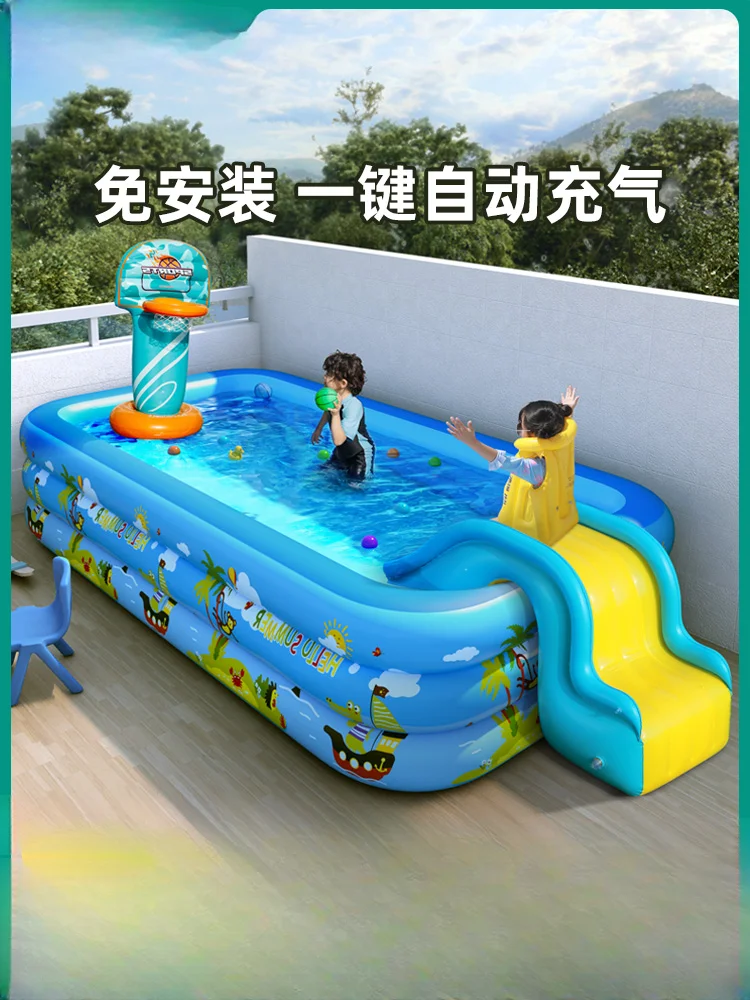 

Надувной бассейн, домашний горный бассейн, утолщенный большой детский Фотофон