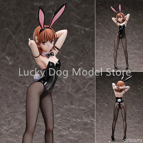 

FREEing Original:B-style Toaru Kagaku no Railgun T Mikoto Misaka Bunny 1/4 PVC Action Figure Anime Model Toys Collection Doll