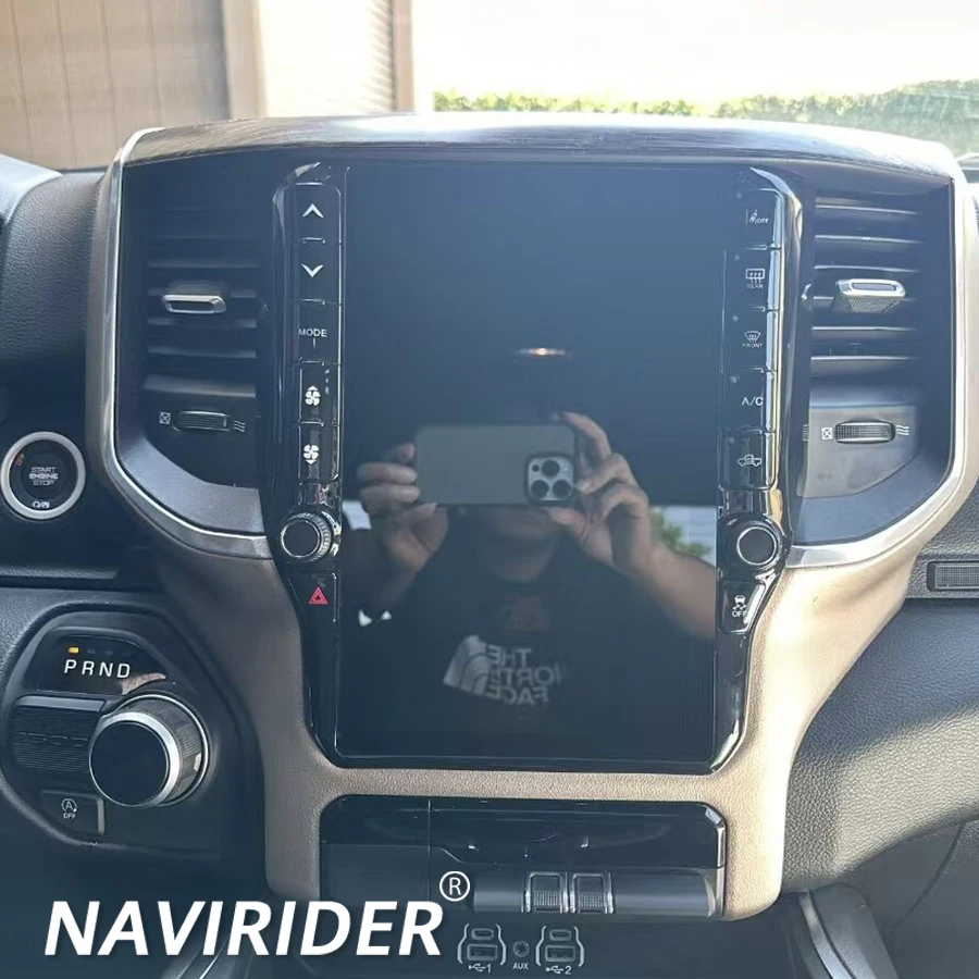 Big Qled Screen Stereo Navigation For Dodge Ram 2019 - 2023 Android Media Video