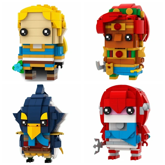 Ensemble de blocs de construction de figurines MOC pour enfants, Ruins,  Interface Breath Link, Kass, Lynel