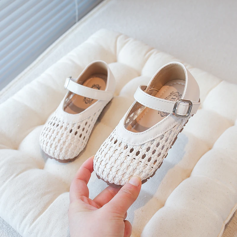 여름 패션 편안한 최고의 아동화 통기성 좋은 메리제인 버클 소프트 솔 캐주얼 비치 파티 슈즈 (여아용)