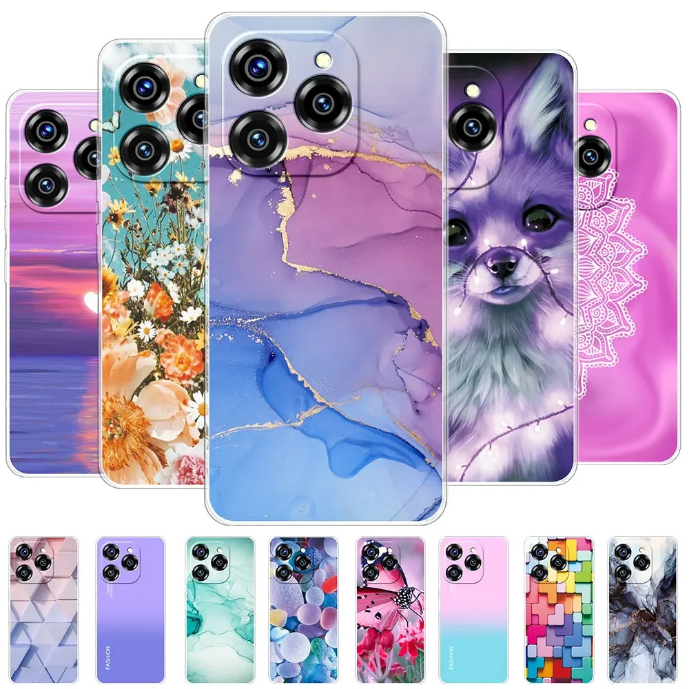 Clear Shockproof Silicone Phone Case - Fashionable Soft TPU Back Cover