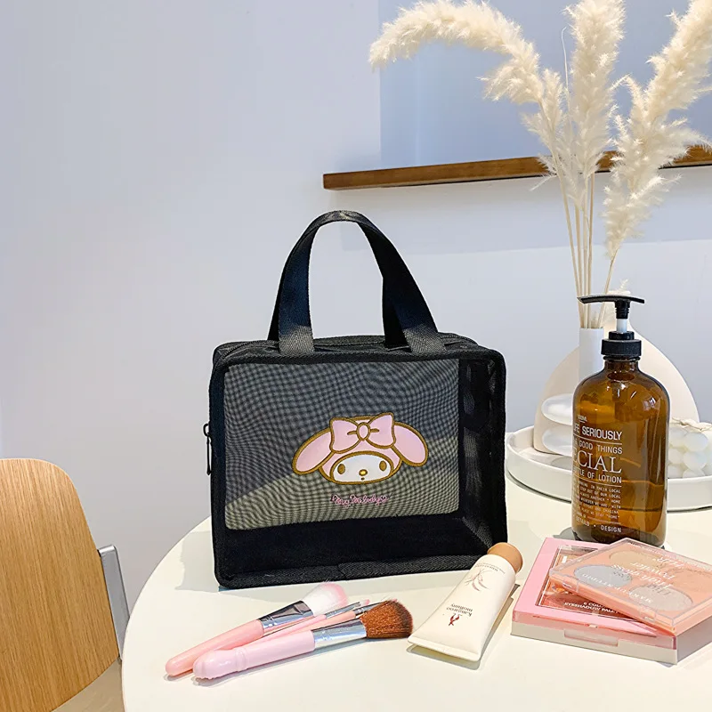 Sanrio My Melody Cinnamoroll Kuromi Hello Kitty Travel Storage Toiletry  Organize Women Cosmetic Portable Bag Make Up Case Female - AliExpress