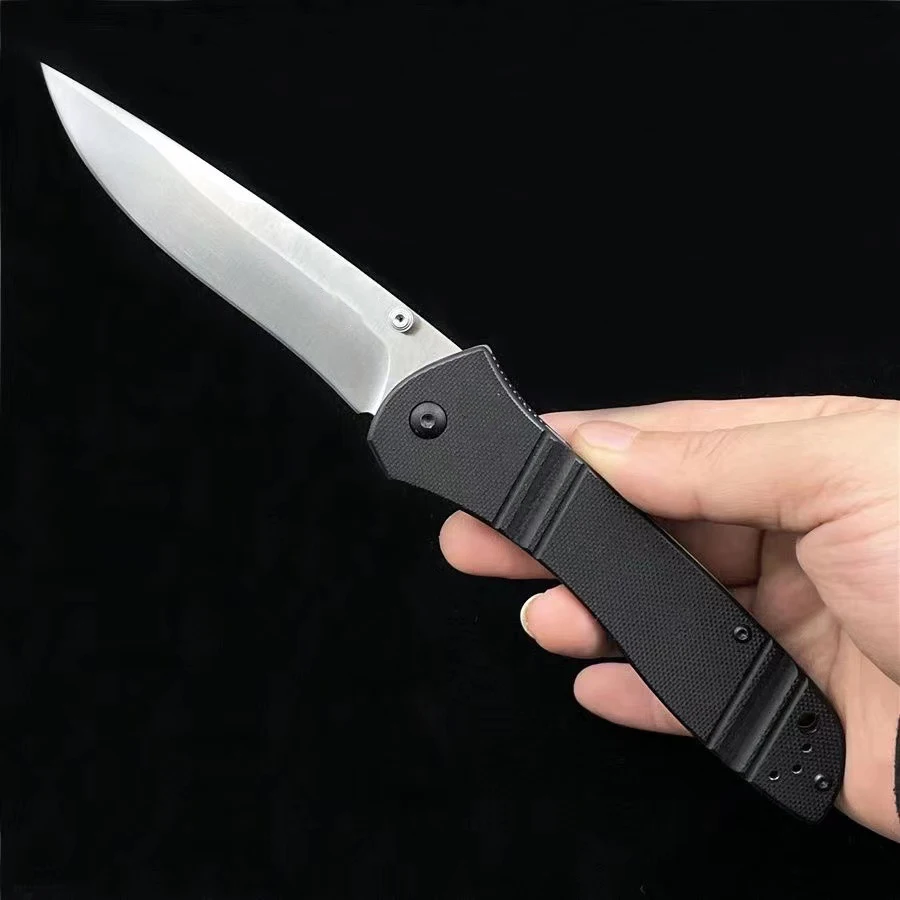 

G10 Handle 710 Folding Knife High Hardness D2 Blade Outdoor Self Defense Safety Pocket Knives Portable Tool-BY01