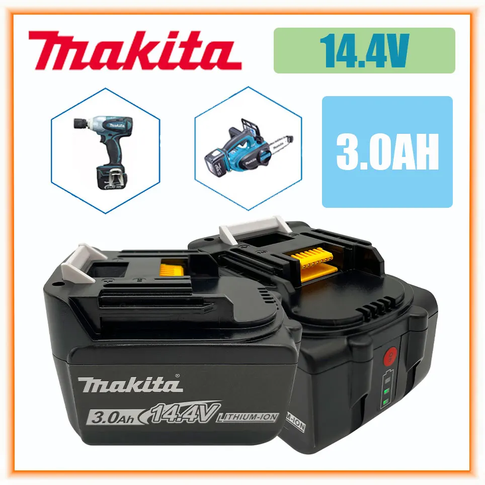 

Makita BL1430 BL1415 BL1440 196875-4 194558-0 195444-8 3.0AH 4.0Ah 5.0AH 6.0Ah 14.4V rechargeable battery for LED indicator
