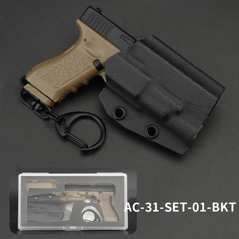 G17 Tactical Keychain Set Plastic 1 4 Mini Pistol Gun Holster