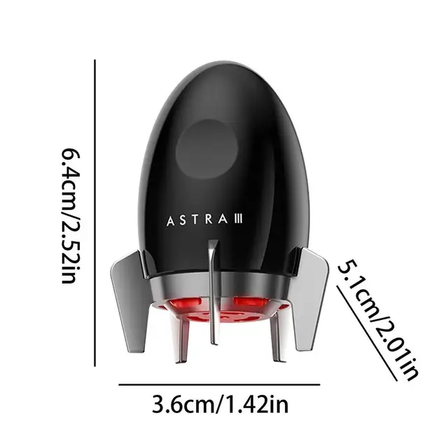 Premium Car Perfume Air Freshener Rocket Shaped Vehicle Fragrance