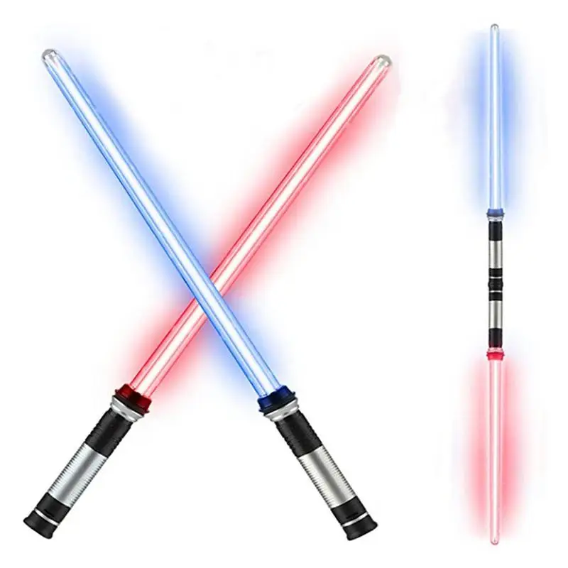 

2 Pcs Lightsaber Toys For Children Saber Luminous Sabre Stick Glow Stick Light Up Led Flashing Lightstick Glow In The Dark