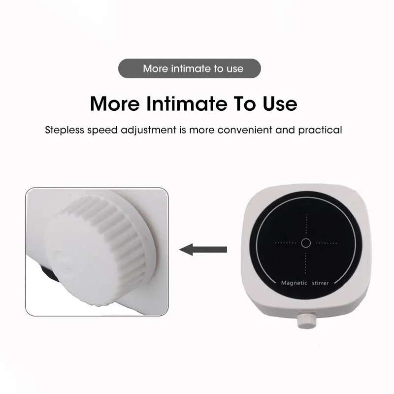 Magnetic Mixer Portable Mini Baby Formula Mixer Laboratory with Mixing Rod 2l 4000rpm Suitable for Laboratory Home Use