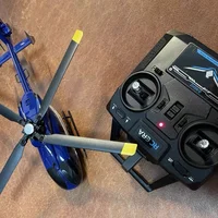 New C187 Remote Control Airplane Kubingke Ec135 Model Remote Control Helicopter Single Paddle No Ailerons Airplane Model Toy 1