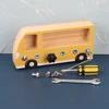 Nut Disassembly Busy Bus Educational Children's Toys Kids Birthday Gift Screw Car Model Screw Boys Creative Tool Assembled Toy 5