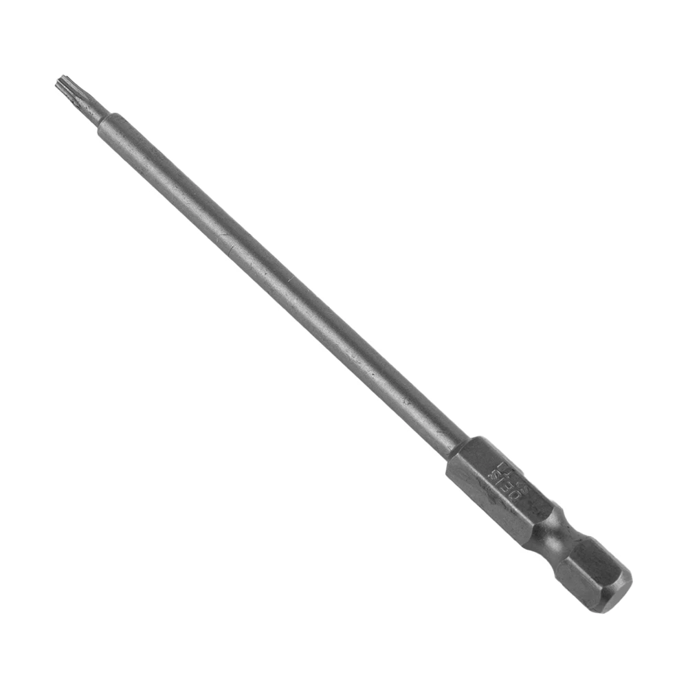 

Torx Head Screwdriver Bit Magnetic Solid Special Heat Treatment 100mm/3.94in 1pc 60HRC Hardness Hexagonal Plummer