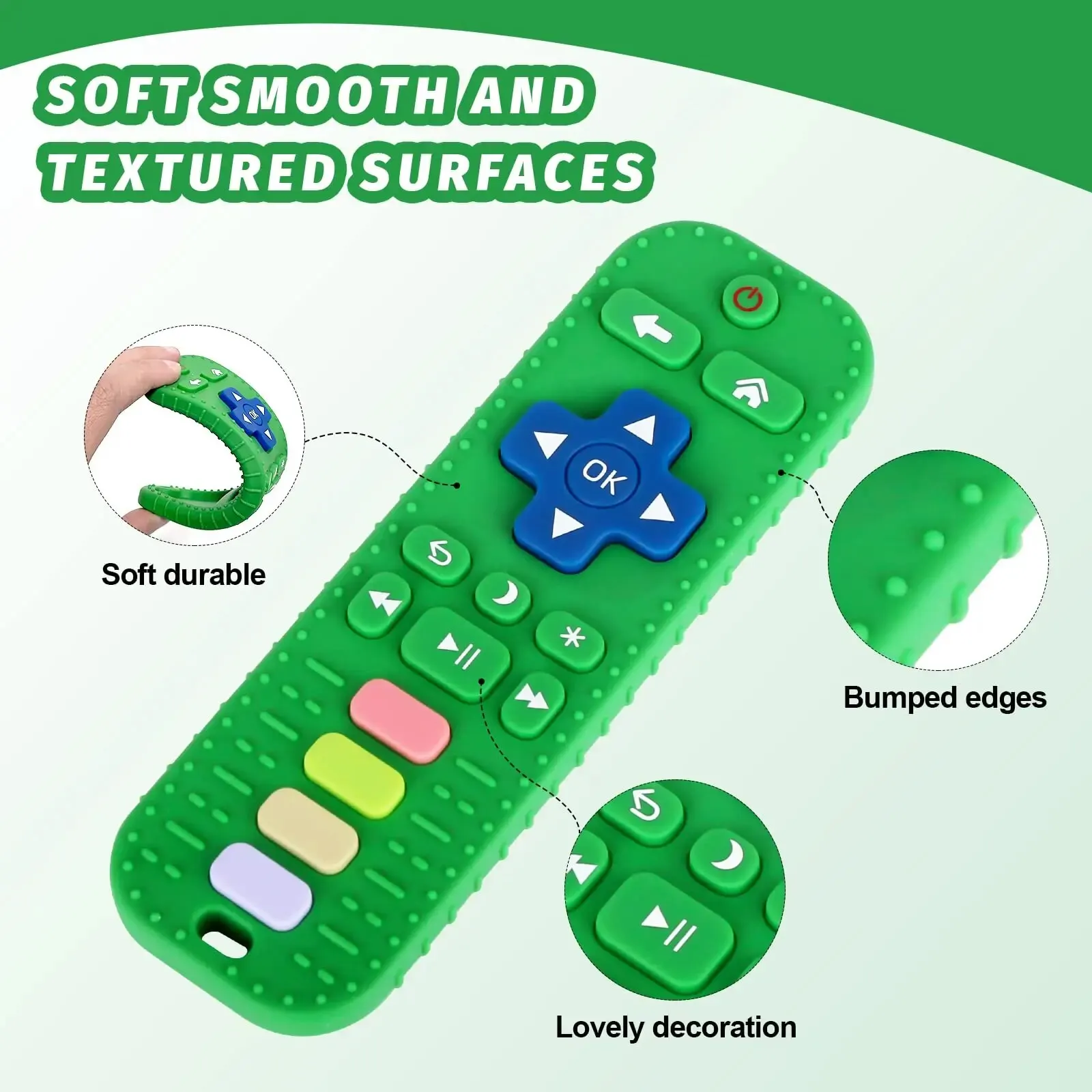 Teething Toys 1PC Silicone Baby TV Remote Control Shape Teether BPA Free Chewing Sensory Accessories