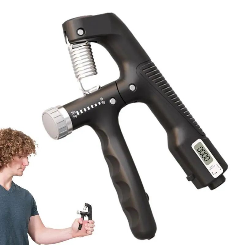 

Forearm Exerciser Adjustable Grip Strengthener For 10-100Kg Compact Strength Trainer With Comfortable Grip For Guitarists