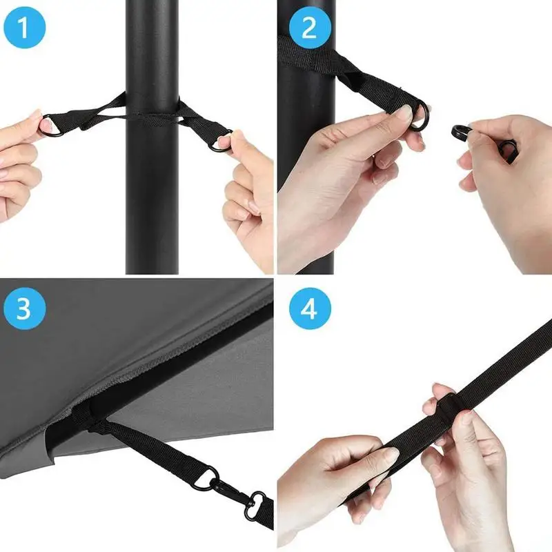 Zeltspanner Set Mit Schnallen - Verstellbare Spanngurte Für Camping