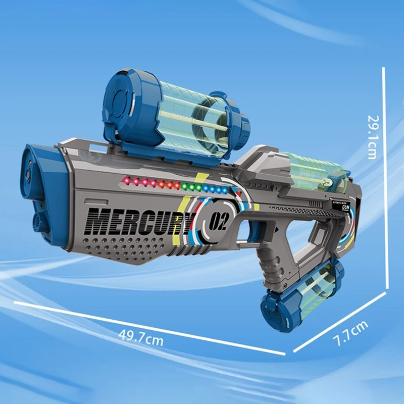 Summer Fully Automatic Luminous Water Blaster Gun Electric Continuous Firing Pool Toy