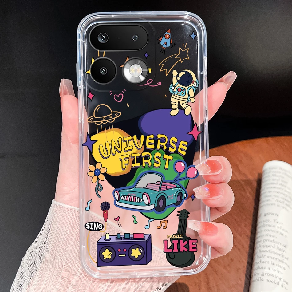 Stylish Soft Slim TPU Clear Silicone Phone Case - Lightweight Protective Cover