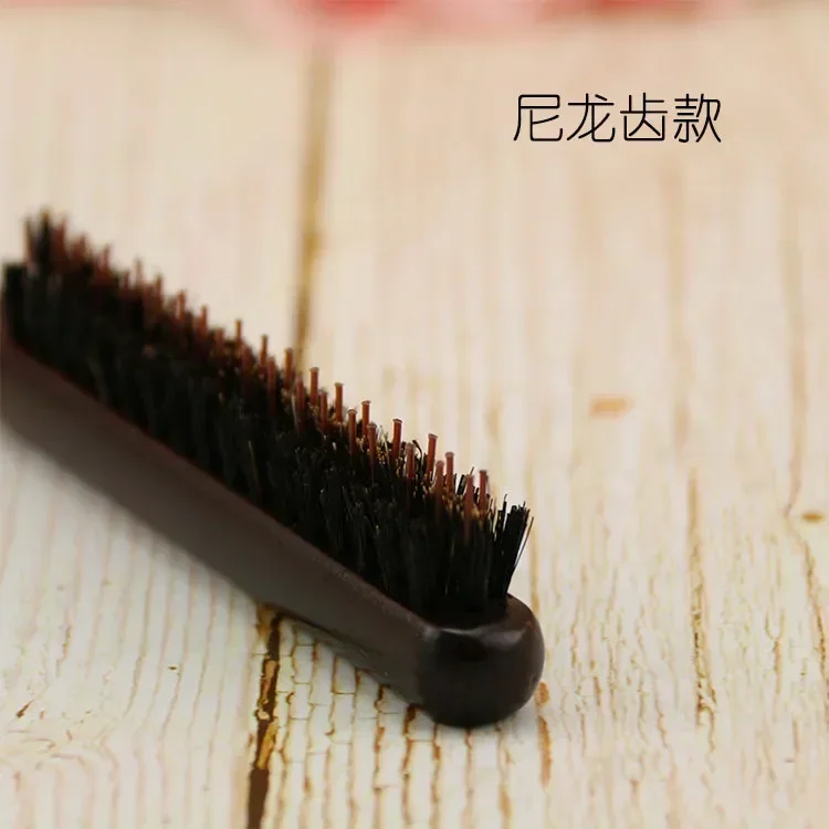 Hair Brush Professional Salon Teasing Back Boar Bristle Wood Slim Line Comb Extension Hairdressing Styling Tools DIY