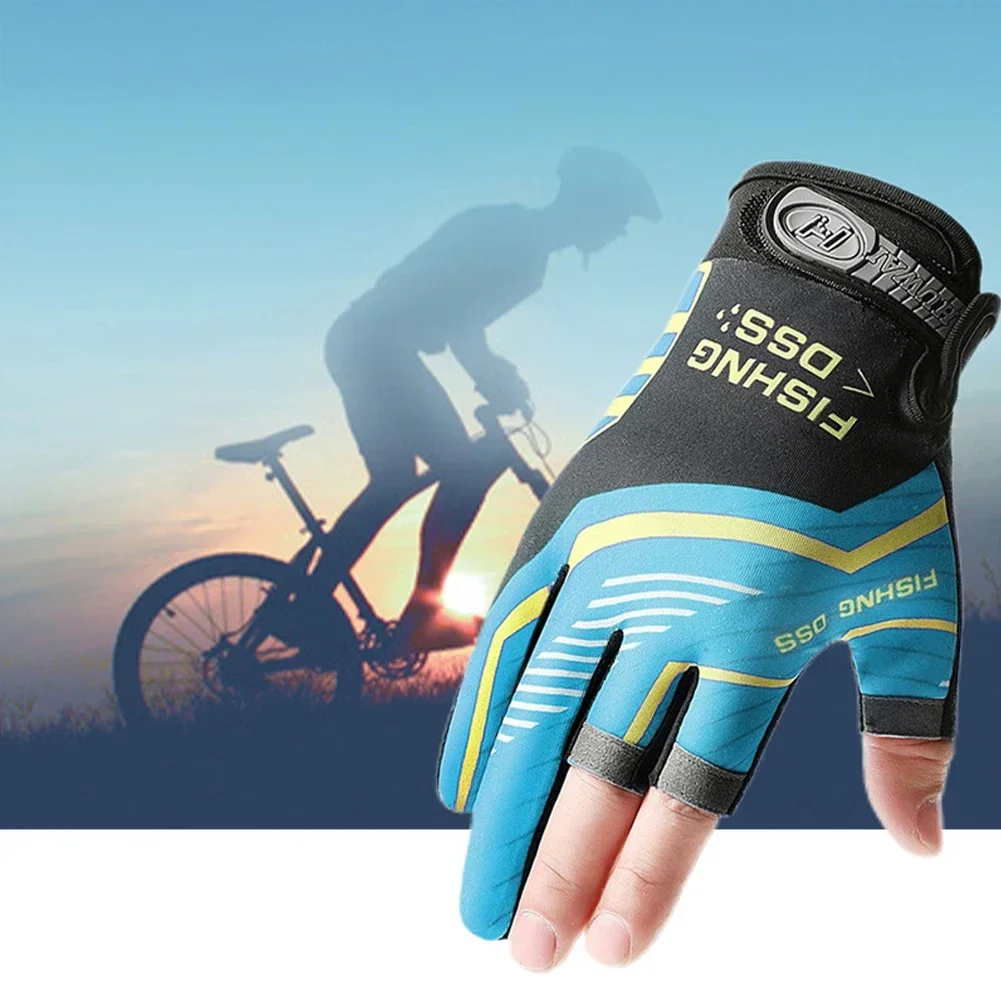 Fishing Gloves For Men Summer Sunscreen Anti-Slip Ice Silk Breathable