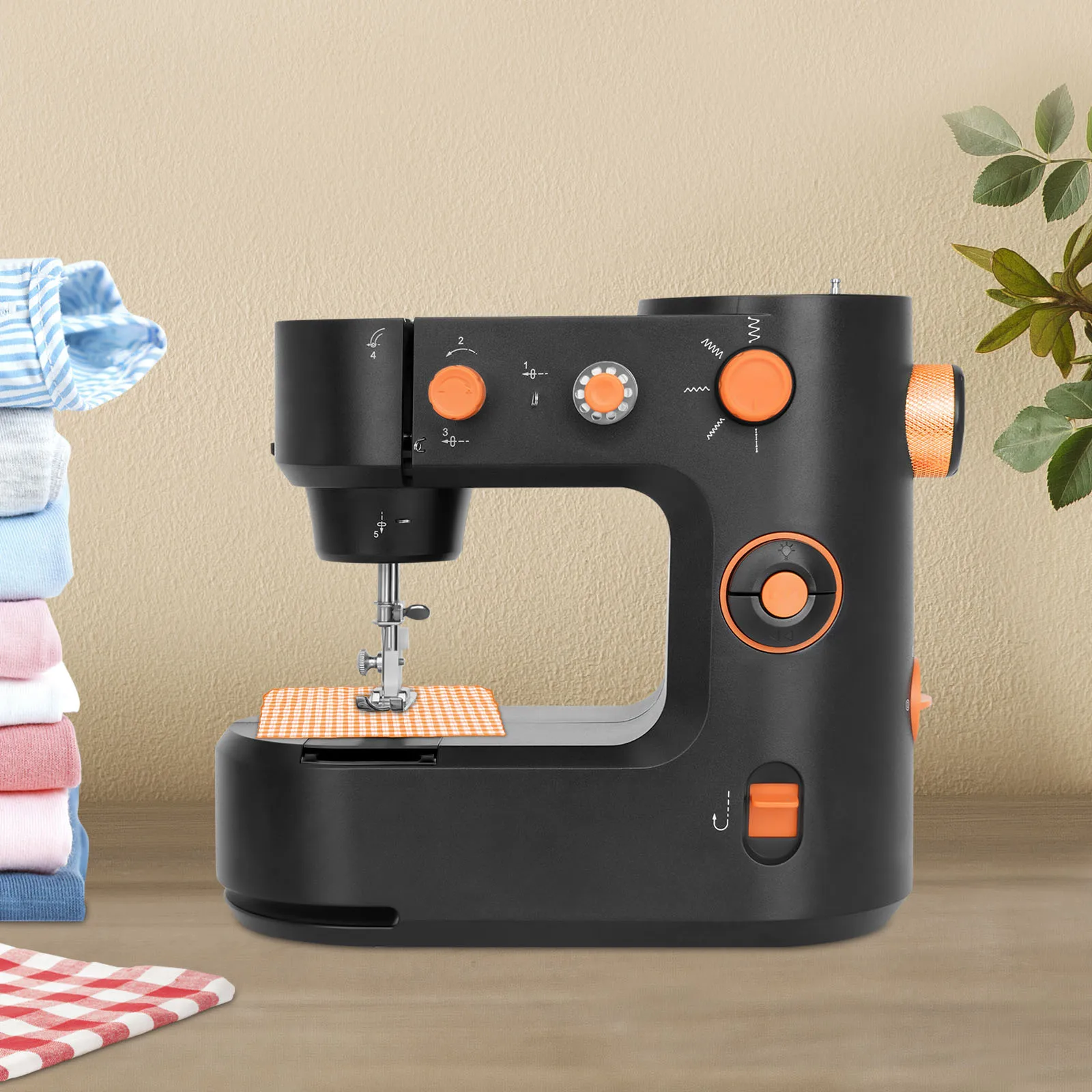 Sewing Machine Free-Arm Super Utility Stitch Sewing Machine Portable Electric Home Sewing Machine - Black American Standard 6