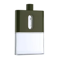 Eco - Friendly Travel Flat Water Bottle, 500ml - Portable & Stylish Hydration Flask - 500ml (Paper Water Bottle)