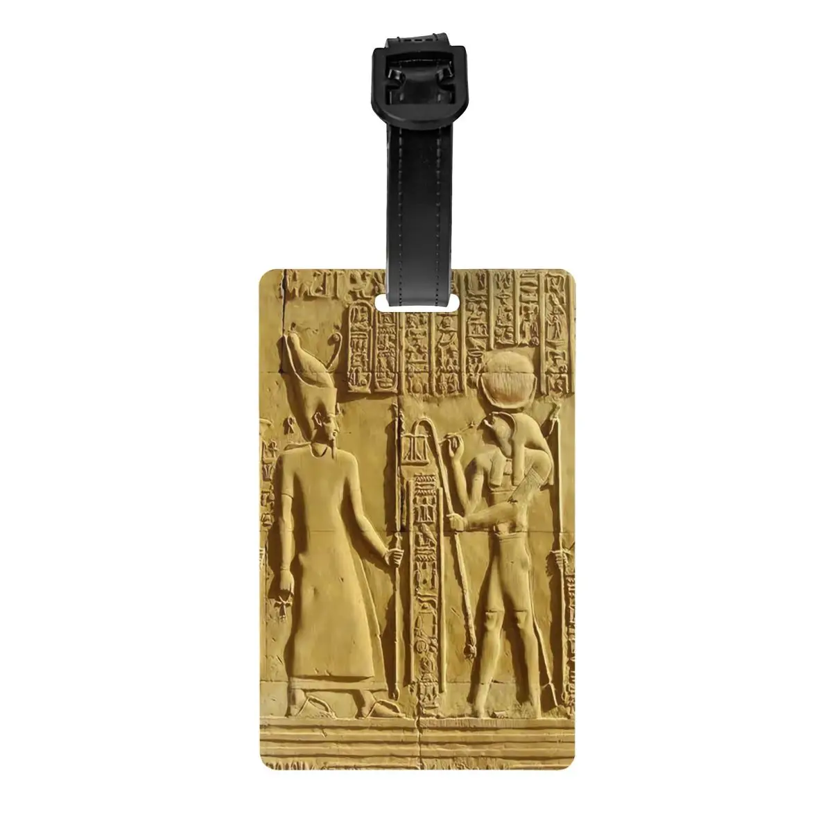 

Ancient Egypt Pharaoh Murals Luggage Tags Custom Egyptian Hieroglyphs Baggage Tags Privacy Cover Name ID Card