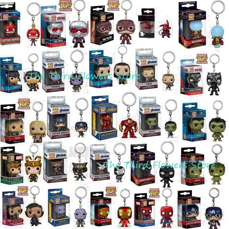 thumbnail image 2 of Llavero Funko POP Endgame Capitán Venom Deadpool Iron man Llavero Figuras de acción Juguetes para niños Regalo de Navidad, 2 of 5