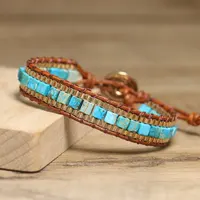 Bohemian natural stone emperor stone bracelet, hand woven exquisite bracelet,summer travel accessories,fashionable jewelry gifts 4