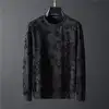 Spring Summer New Men Suits Simple Jacquard O-Neck Long Sleeve Thin T-shirts And Pants Two piece Set For Men's Trendy Outfits 2