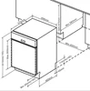 220V50Hz 12 Sets 60CM Semi Built-in Dishwasher with 6 Wash Programs and 1-24 Hour Delayed Start Function 5