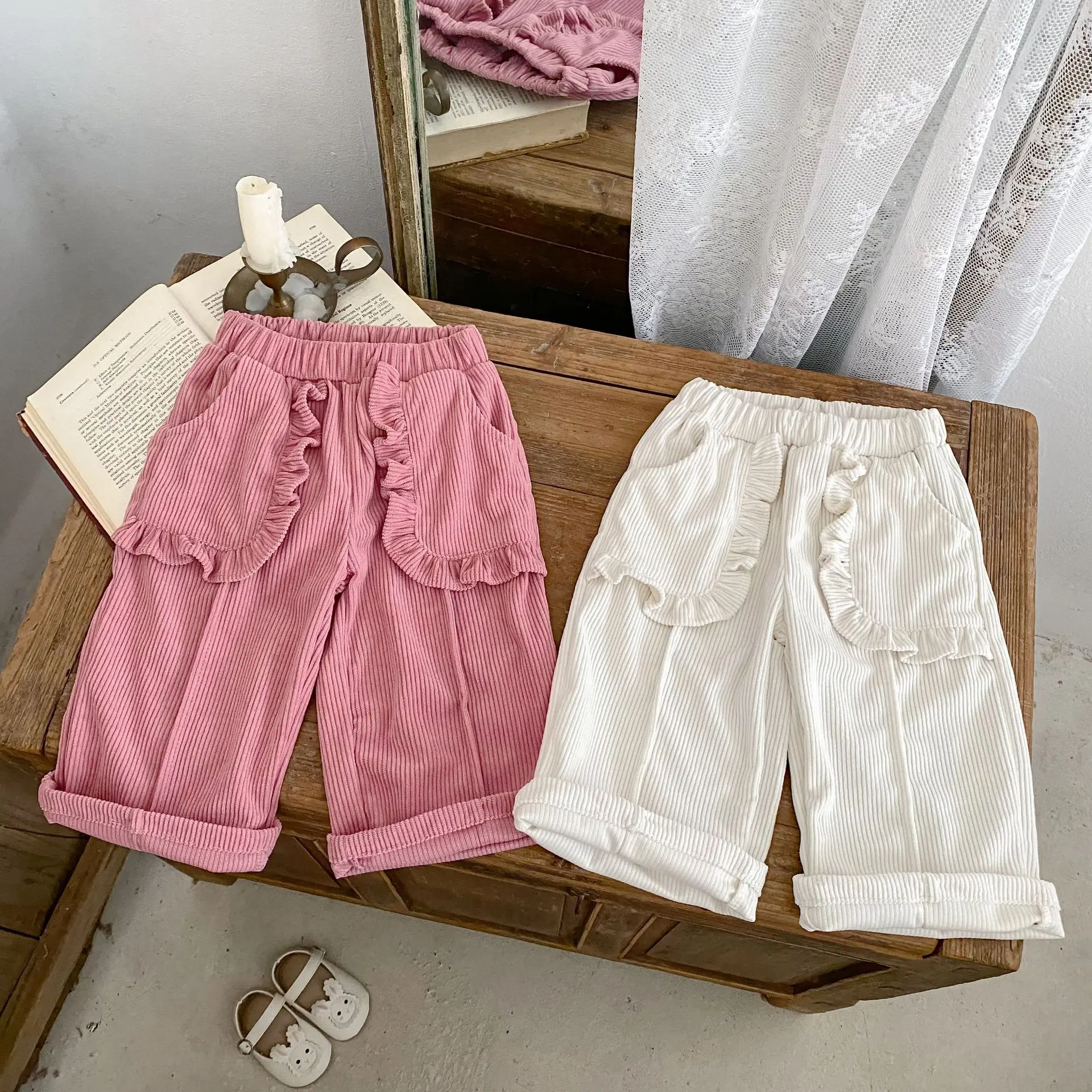 2025 Autumn New Baby Girl Corduroy Pants Children Loose Trousers Infant Girls Sweat Pants Kids Toddler Casual Pants 6 2025 Autumn New Baby Girl Corduroy Pants Children Loose Trousers Infant Girls Sweat Pants Kids Toddler Casual Pants - Image 6