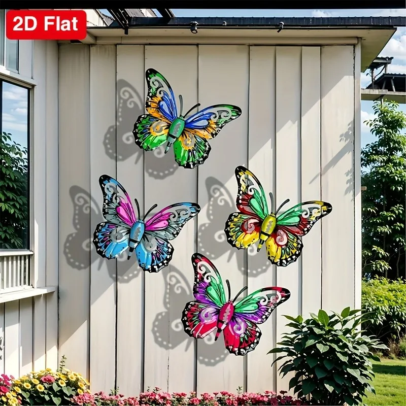 Metal Butterfly Wall Set 1