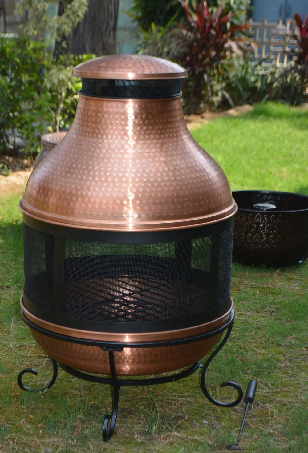 Better Homes u0026 Gardens Wood-Burning Copper Chiminea Fire Pit - AliExpress