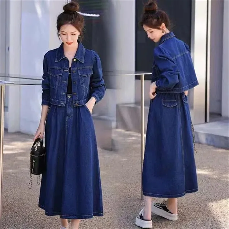 Ensemble Sybarite 40cm : Veste, Jupe, Casquette Jean Brodé Main - Talc - Atelier De Rosy