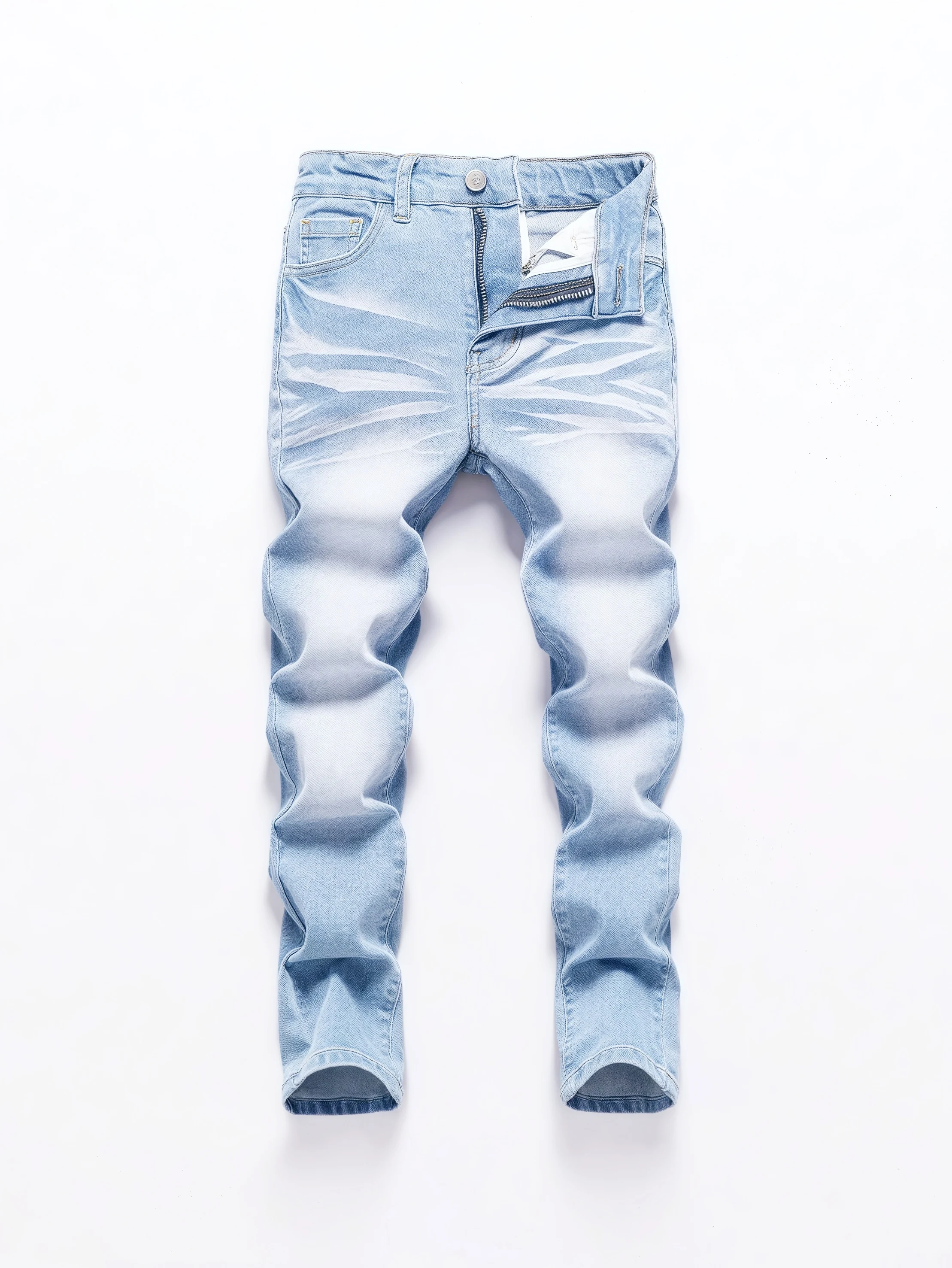 1PC Men's wide pants Brushed jeans Wide jeans Y2K New Rocks jeans buggy black hip-hop pants 1
