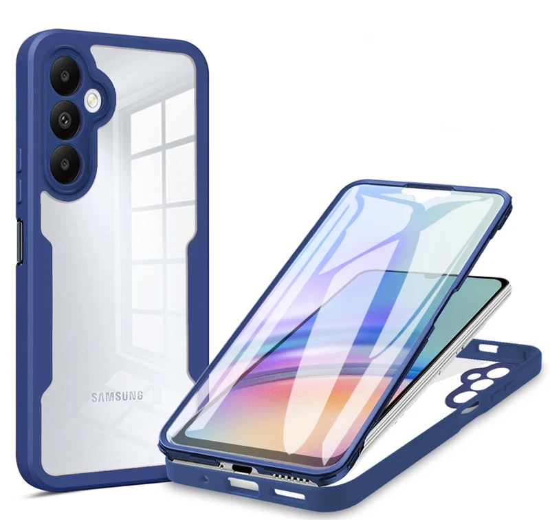 360 Full Screen Protector Hard PC Cover - Clear Shockproof Case