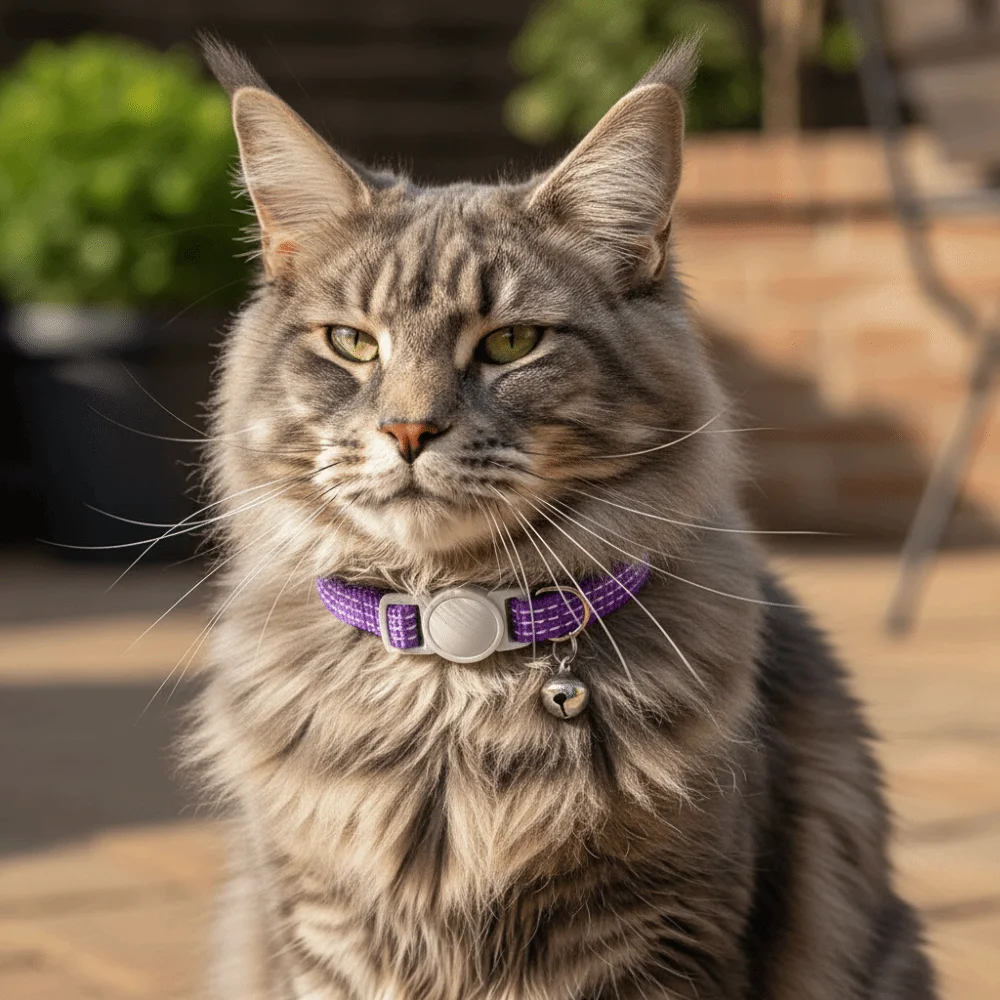 5PCS/SET Nylon Reflective Cat Collars Breakaway Design Portable Pet Collars Candy Color with Bells Pet Neck Strap Outdoor