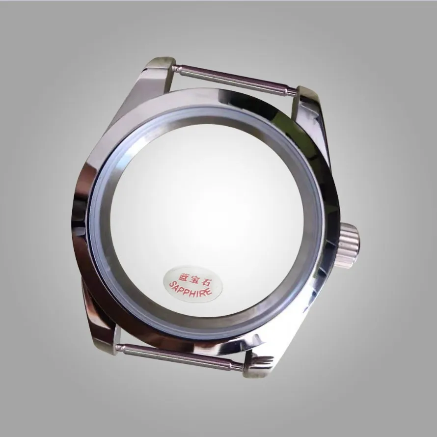 

39MM Watch Case 316L Stainless Steel For ETA2836 Japanese 8215 MingZhu 2813/3804 Movement Sapphire Crystal Accessories Men
