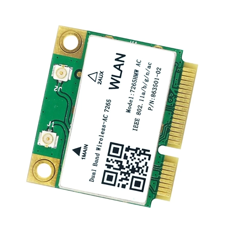 듀얼 밴드 2.4G/5Ghz AC7265 무선 미니 PCI-E WIFI 카드 호환 4.2 1200Mbps 7265HMW 802.11AC 노트북 용