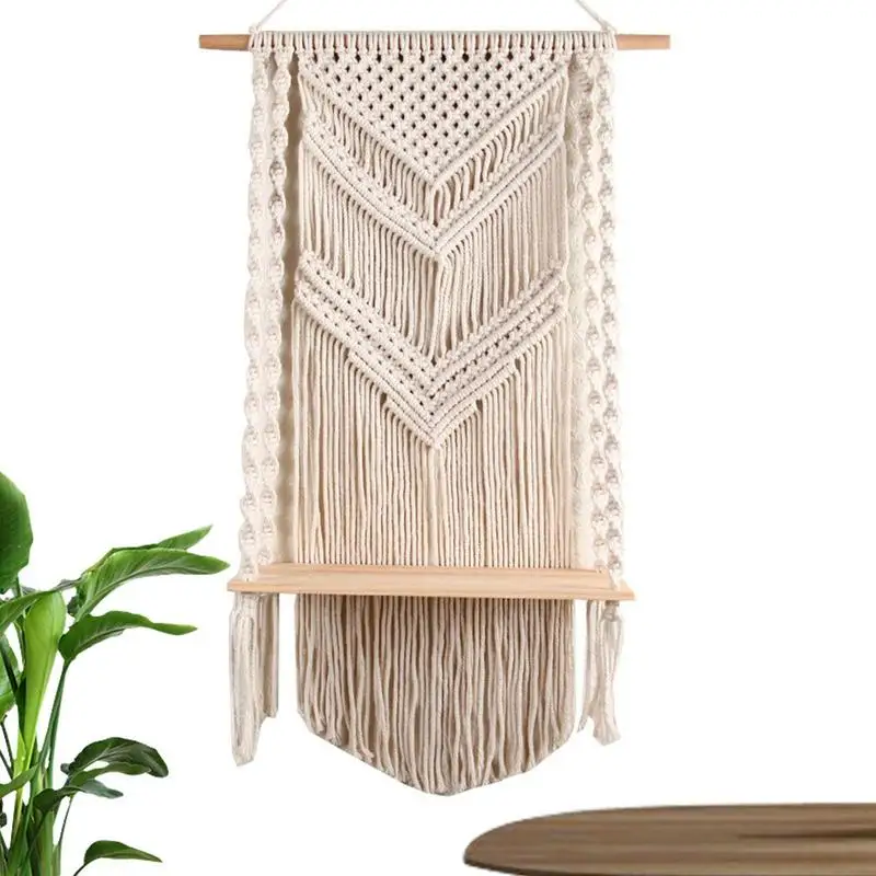 

Настенная подвесная полка с кисточками, 17,3x31,5 дюйма