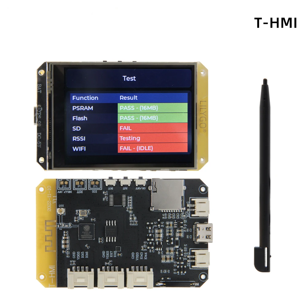 

T-HMI ESP32-S3 Touch Display 2.8 inch ST7789 LCD Screen WIFI Bluetooth 5.0 Module Support TF Type C On-Board 16MB Flash