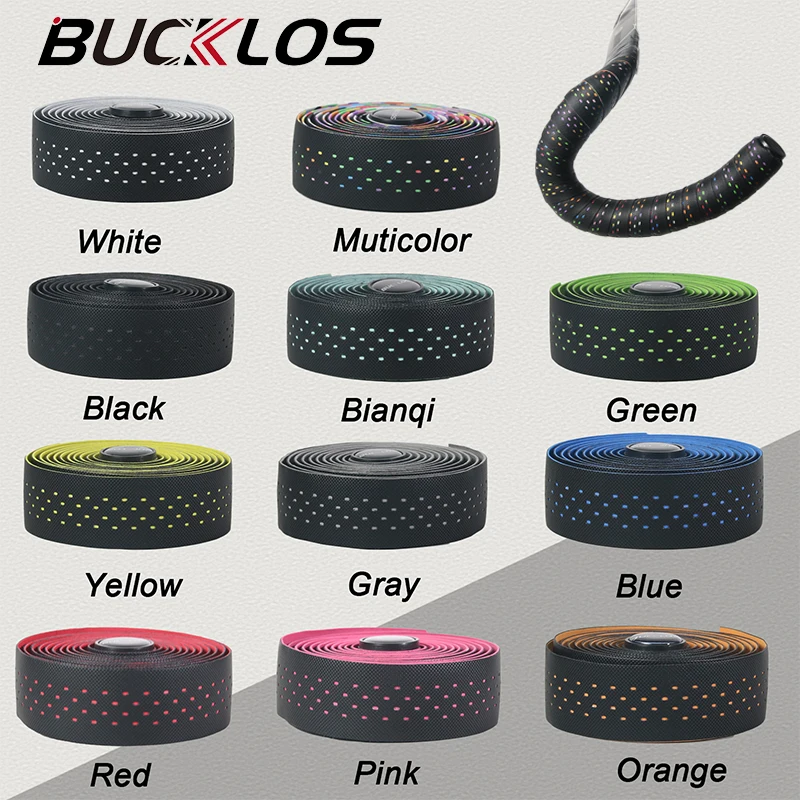 

BUCKLOS PU+EVA Fizik Handlebar Tape Comfortable and Tough Road Gracel Bicycle Handle Bar Belt Racing Shock Straps Bike Parts