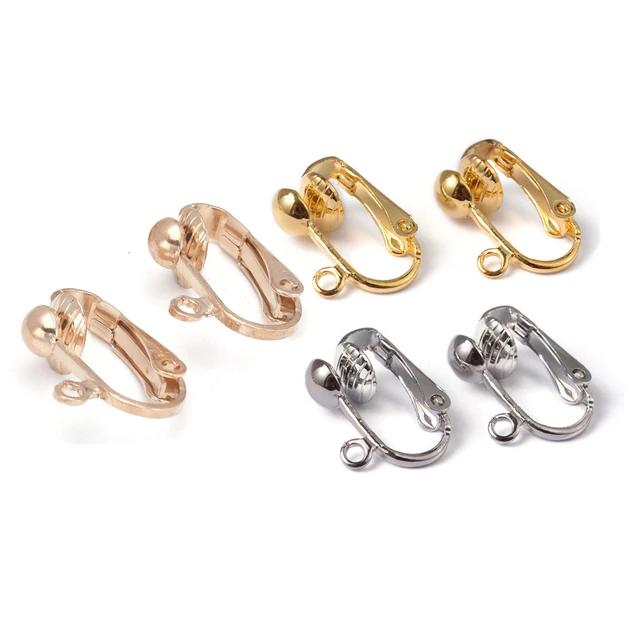  Comfortable Pierced Look Invisible Clip On Earring Converters  Findings Components earrings converters pierced to clip: Clothing, Shoes &  Jewelry