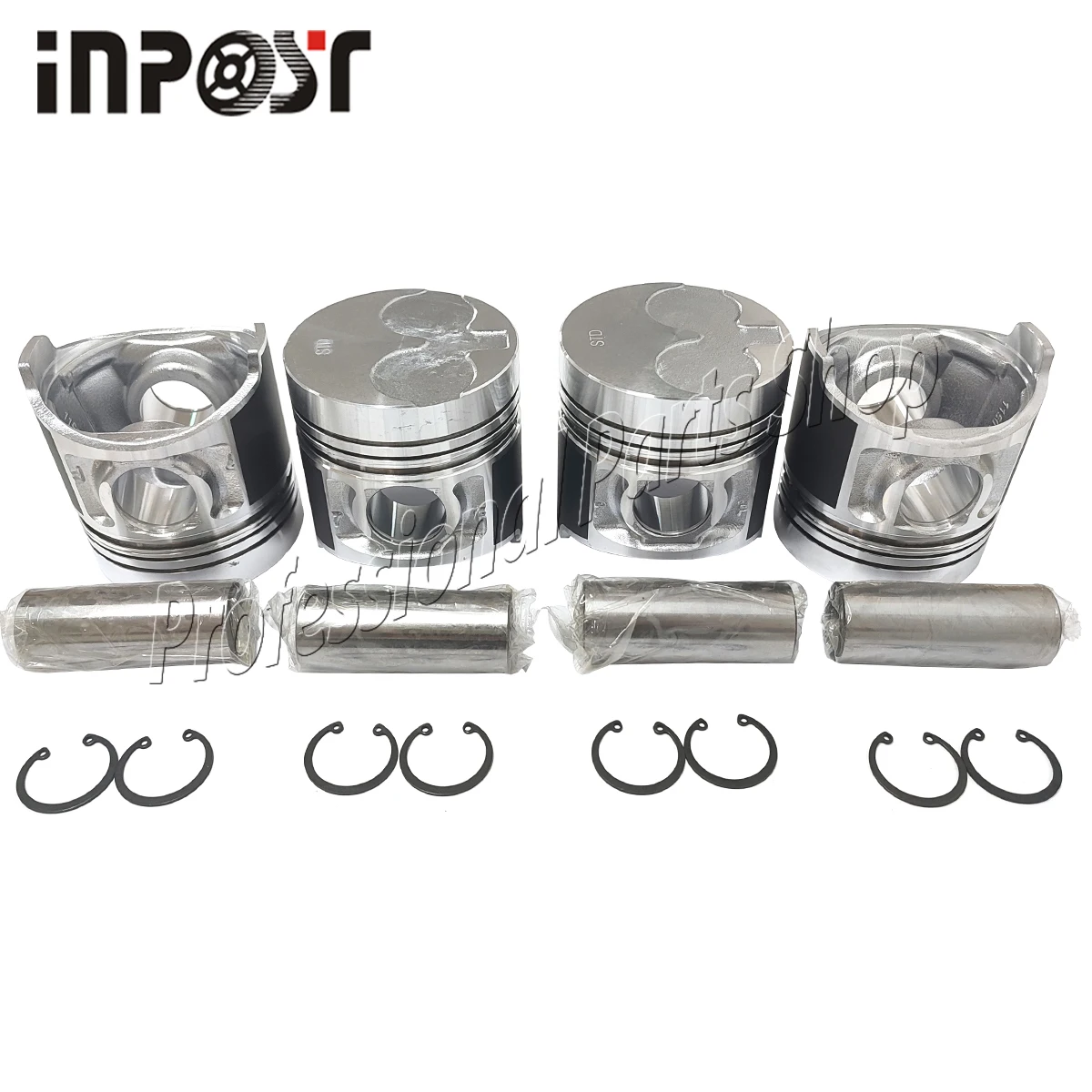 

Комплект поршней N844 для SHIBAURA, 4 шт.