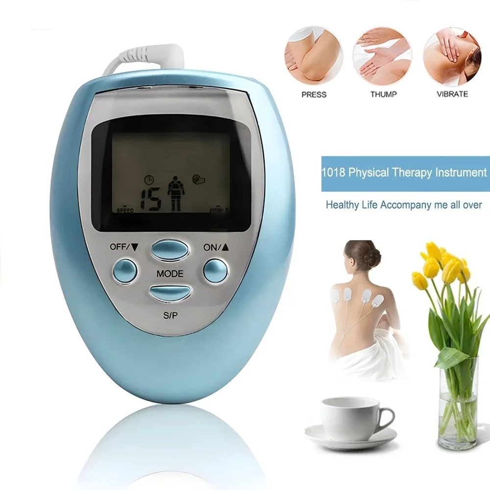 Professional Health Care 4 Pads Acupuncture Electric Therapy Massageador Machine Pulse Body Slimming Sculptor Massager Apparatus new jr309 electrical muscle stimulator full body relax therapy massager massage pulse tens acupuncture slimming machine 16pads