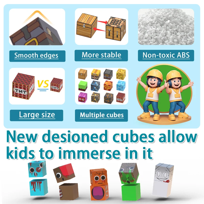 Sprunki Figures Magnetic Blocks Toys