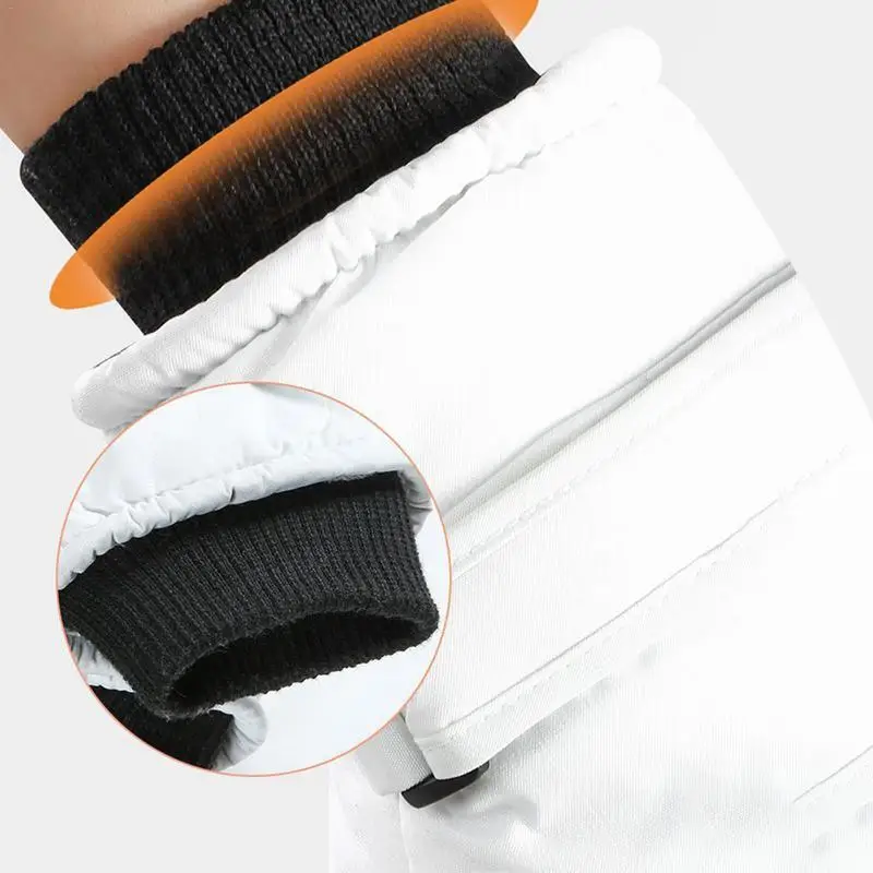 Ski Gloves Women Warm Womens Winter Gloves Touchable Screen Snow Gloves Non-Slip Boys Winter Gloves Snowboarding Gloves For 5