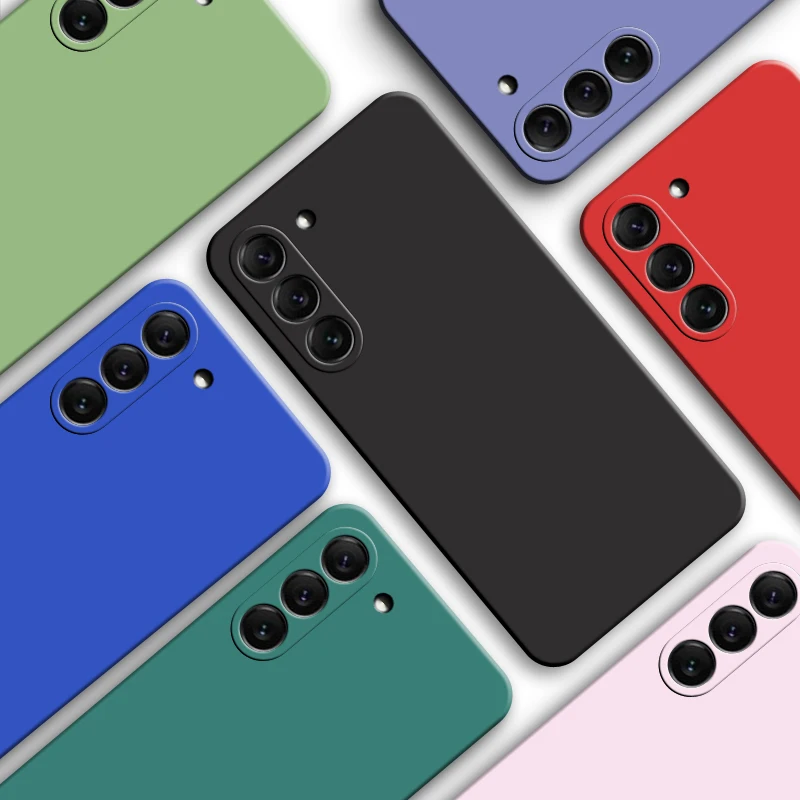 Per Samsung Galaxy S23 Case Samsung S23 Cover Nuovo Paraurti Antiurto In Silicone Liquido Per Galaxy S21 S22 S23 Plus S23 Ultra Case