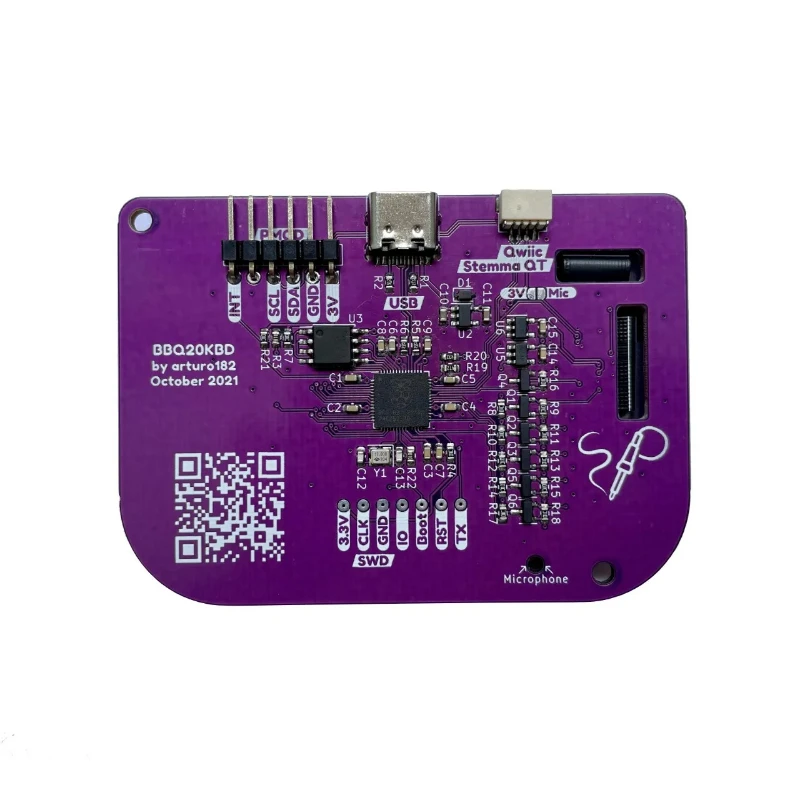 Mini tastiera cablata BlackBerry Q20 Solderparty Open Source BBQ20KBD Q20 Scheda nuda senza scocca Supporta USB/Qwiic/PMOD DY Regalo - immagine 3